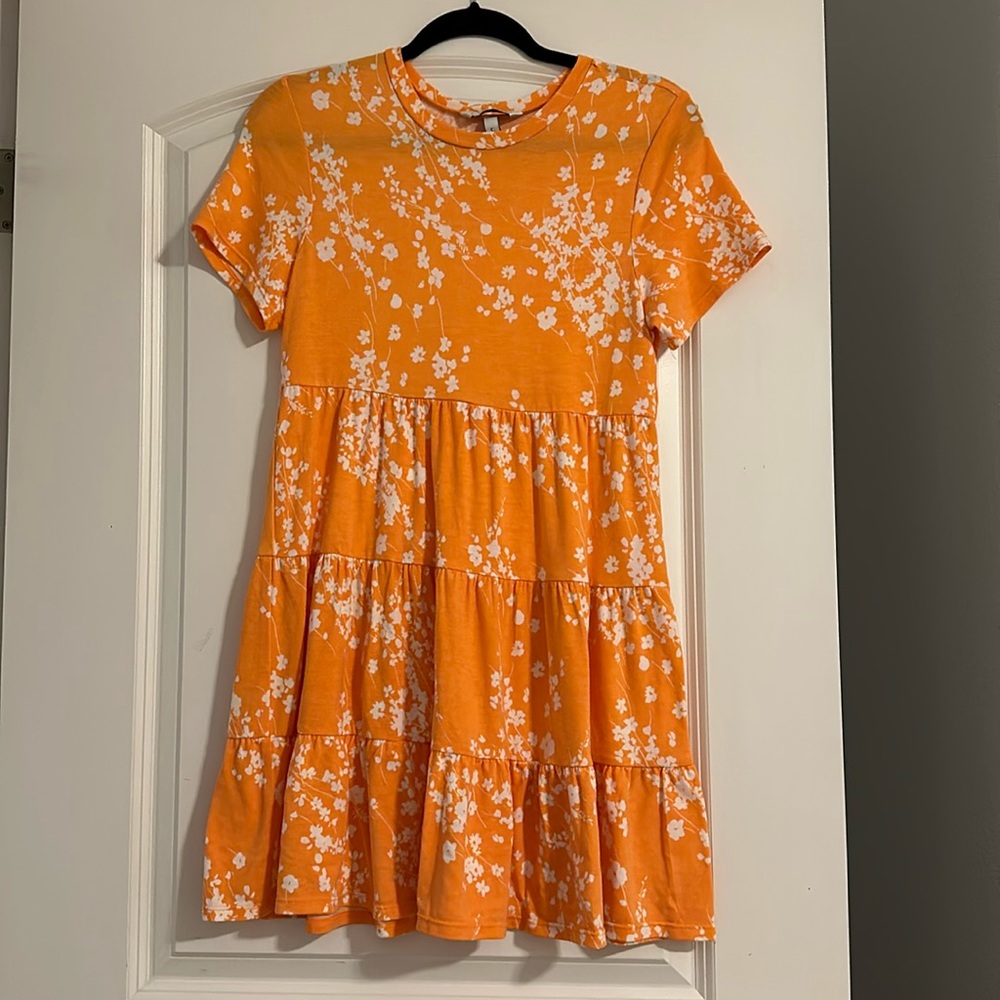 Speechless Orange Floral Dress